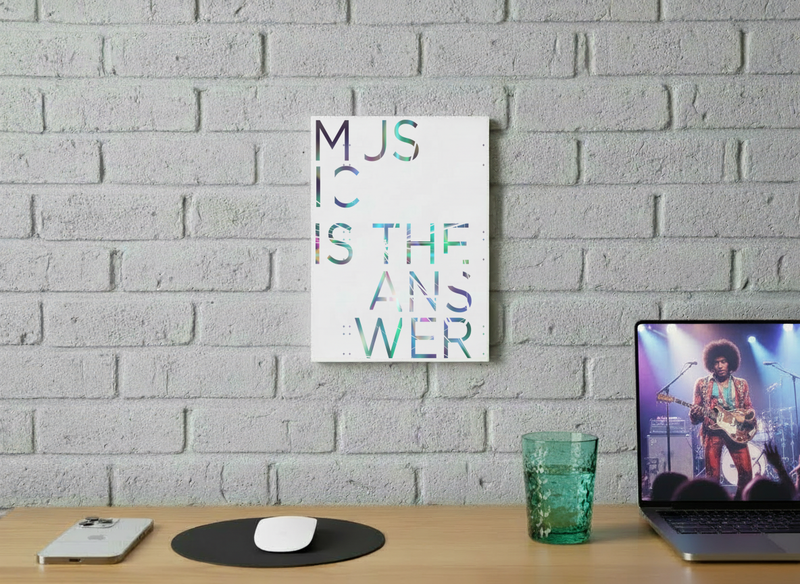 Music is the Answer - 8" x 10" Wall art